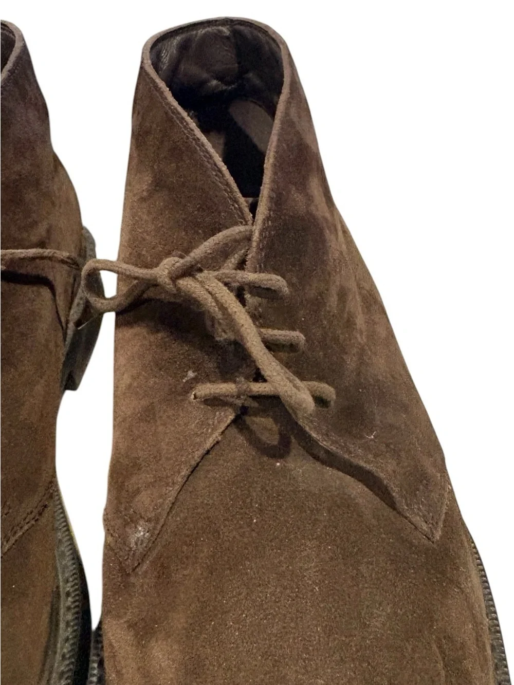 Tod's Men's Brown Suede Lace up Ankle Boots. Chukka style. shoes. Size 11